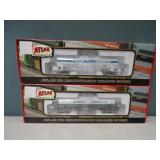 Pair Atlas HO ACF Kaolin Tank Cars