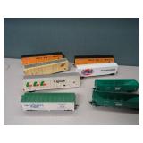 3 Flats Loose HO Scale Train Cars