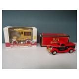 (2) New Holland Die-Cast Truck Banks