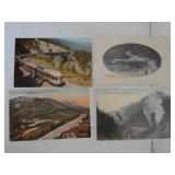 30 Railroad Postacards & 1 Letter