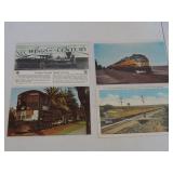 29 Railroad Postcards - Various Engines