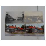 13 Railroad Postcards - Local WI Area