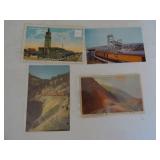 27 Railroad Postcards -CM&STP, Milwaukee Road