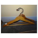 Pair Pullman Wood Clothes Hangers