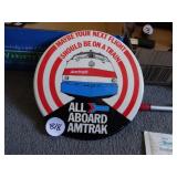 Amtrak: 6" Sign, Clip & Sugar Packet