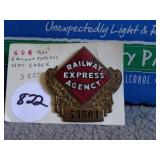 Railway Express Agency Hat Badge (53561)