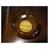 Union Pacific Railroad 4-1/4" Glass Ashtray