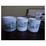 4 C&NW WI Division Safety Award 1981 Mugs, 3-1/2"