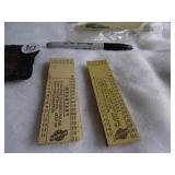 C&NW RR Passes (2 stacks of 10)