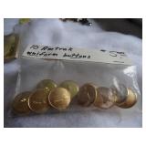 (10) Amtrak Uniform Buttons