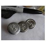 CSL Uniform (3) 7/8", (6) 9/16" Waterbury Buttons