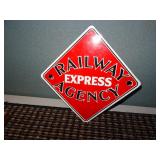 Railway Express Agency Porcelain Sign