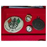(9) Brotherhood of Railroad Trainmen Pins/Badges