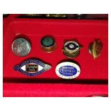 (6) Assorted Pins & Buttons