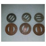 (10) United Railways Co. St. Louis Tokens