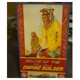 Route of the Streamlined Empire Builder Tin Sign