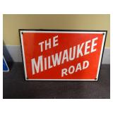 The Milwaukee Road Metal Sign - 8 x 12"