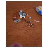 CLIP ON EARRINGS AND A CHILDS RING