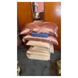 PILE OF PILLOWS ALL SIZES