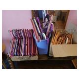 NUMEROUS PLASTIC AND WOOD HANGERS