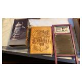 AVON STEIN- WOODEN PICTURE & WASH BOARD