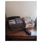 ONE CASE OF RELIGIOUS CD"S AND BOX  OF MISC