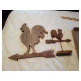 WOOD WEATHER VANES DECORATIONS