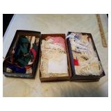 3 BOXES OF VARIOUS LACE