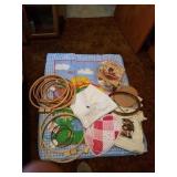 BABY BLANKET,  EMBROIDERY HOOPS, MISCELLANOUS