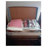 BOX OF NICE MISC PIECES OF SEWING FABRICS