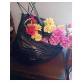 LARGE TRASH BAG OF ARTIFICIAL OWERS