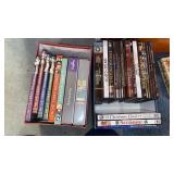 2 BOXES CDS, DOWNTOWN ABBY AND MANY RELIGIOUS