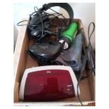 ELECTRIC VLOCK, HEADSET, RADIO AND FLASHLIGHT