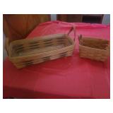 2 LONGABERGER BASKETS