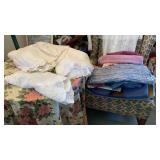 RUGS, BED RUFFLE, TABLE CLOTHS, RUNNER AND TOWELS