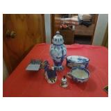 DELFT POTTERY, MISCELLANOUS DECORATIVE ITEMS