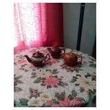 3 CERAMIC TEA POTS