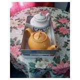 2 CERAMIC TEA POTS