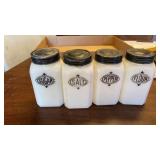 VINTAGE CANNISTER ALL SAME SIZE SET