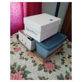 THREE SMALL BOXES OF VARIOUS CHRISTMAS DECOR