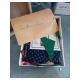 TWO BOXES OF CUT QUILTING MATERIALS