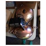 CAN OPENER AND TWO KITCHEN POTS