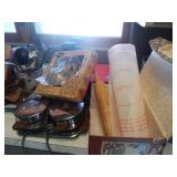 3 TIER CAKE PAN SET, VINTAGE WAFFLE MAKER, PASTRY