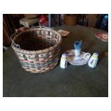 DUTCH CANDLE HOLDER,  SALT AND PEPPER SHAKERS,