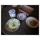 PLATES FROM FRANCE AND ENGLAND, 
AND A  TIN