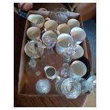 BOX OF GLASS WEAR AND CUPS