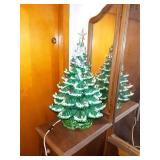 LIGHTED CERAMIC CHRISTMAS TREE
25 INCHES TALL BY