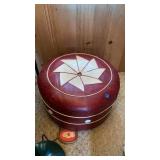 VINTAGE HASSOCK WITH COVER