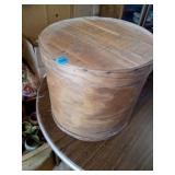 EMPTY WOODEN ROUND BOX