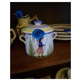 QUIMPER POTTERY FROM FRANCE SUGAR BOWL